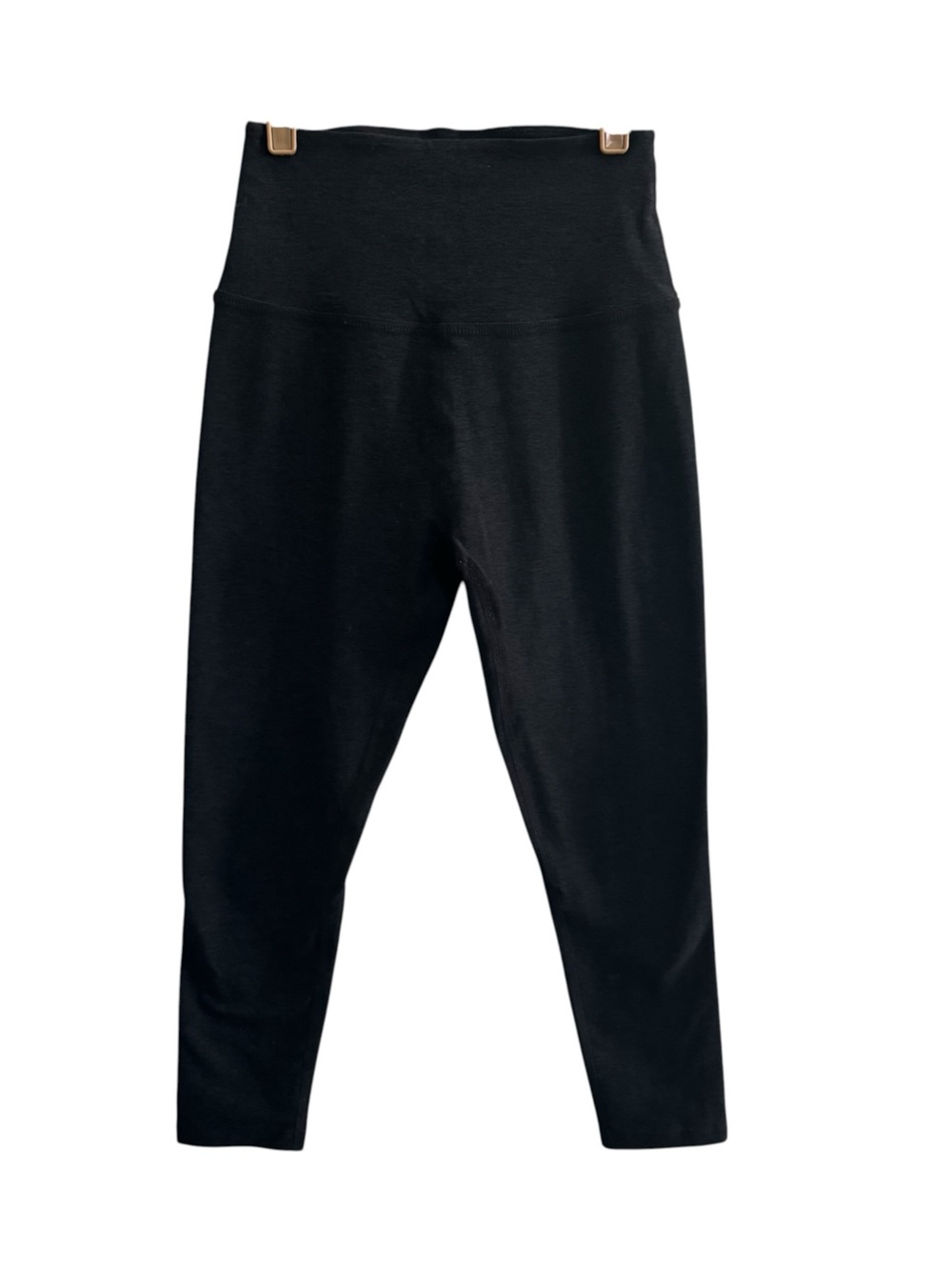 Beyond Yoga Womens Small Cropped Black Leggings High Waisted Activewear #NE364
